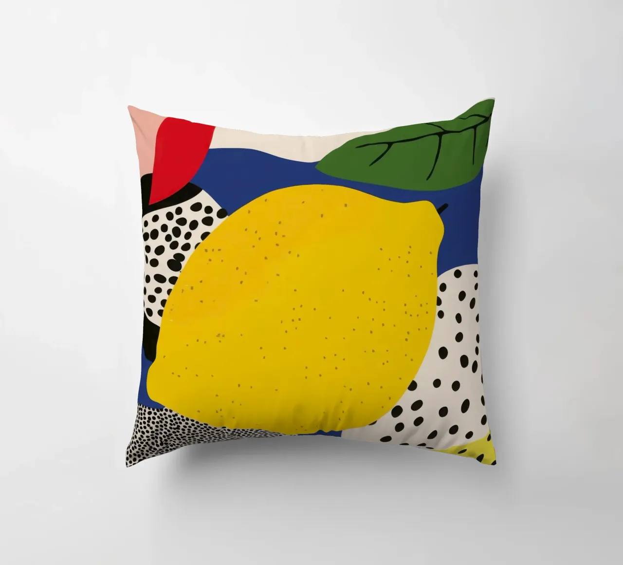 Citron Abstrait cuscino da Pop and Fruits - Affiches & posters