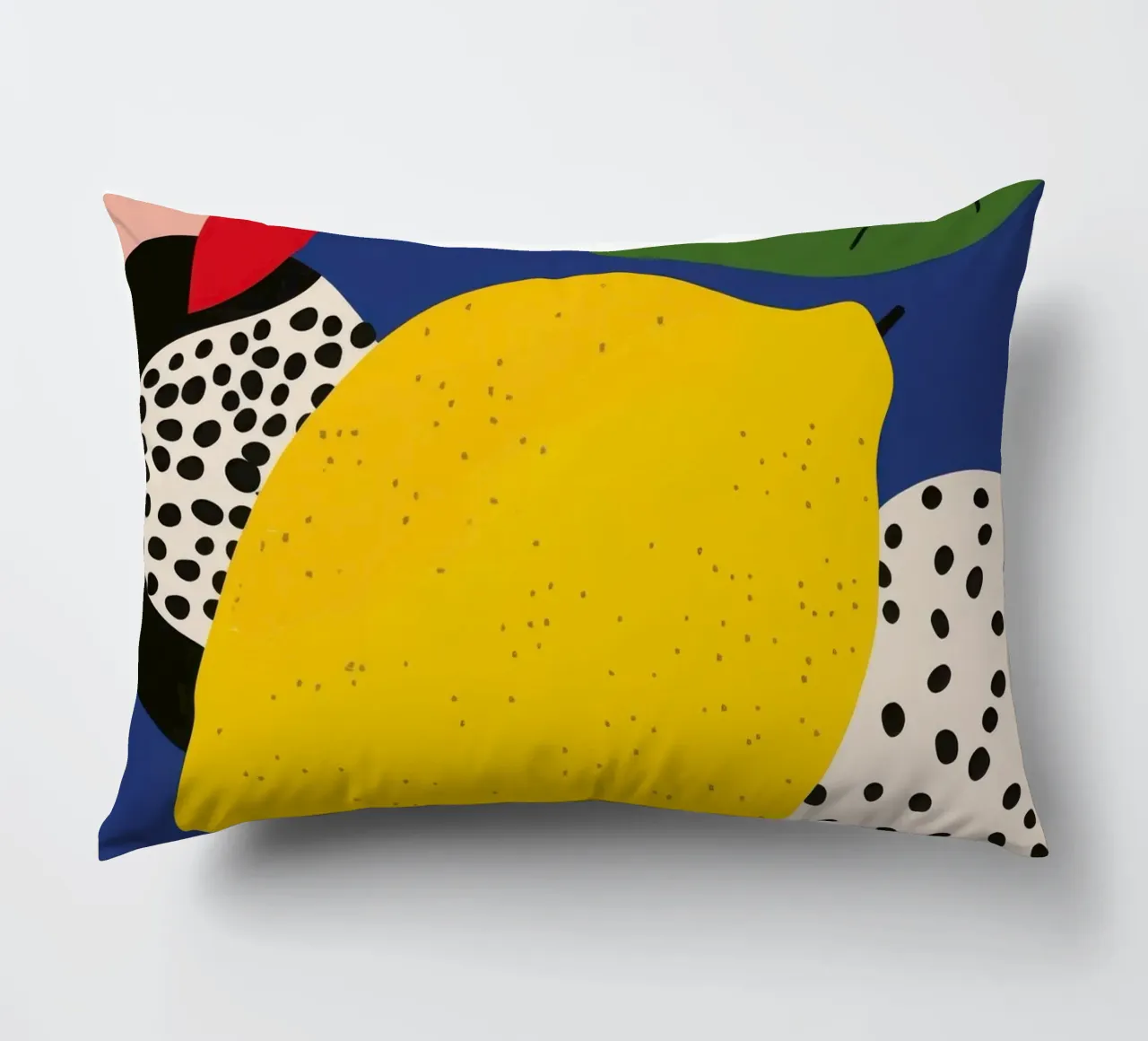 Citron Abstrait cuscino da Pop and Fruits - Affiches & posters