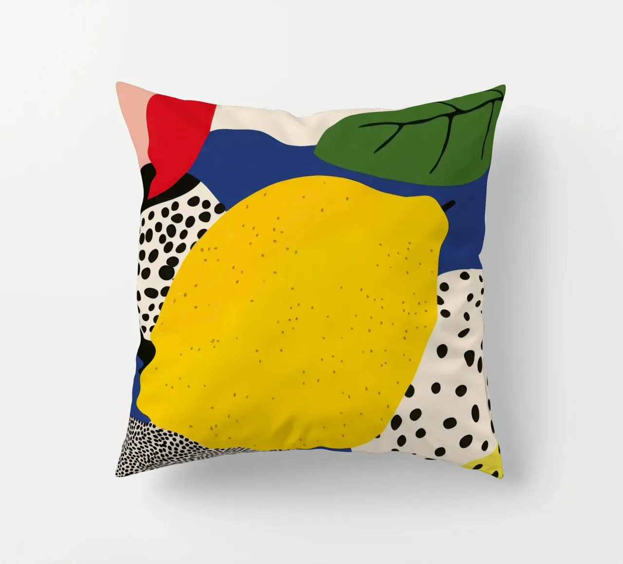 Citron Abstrait cuscino da Pop and Fruits - Affiches & posters
