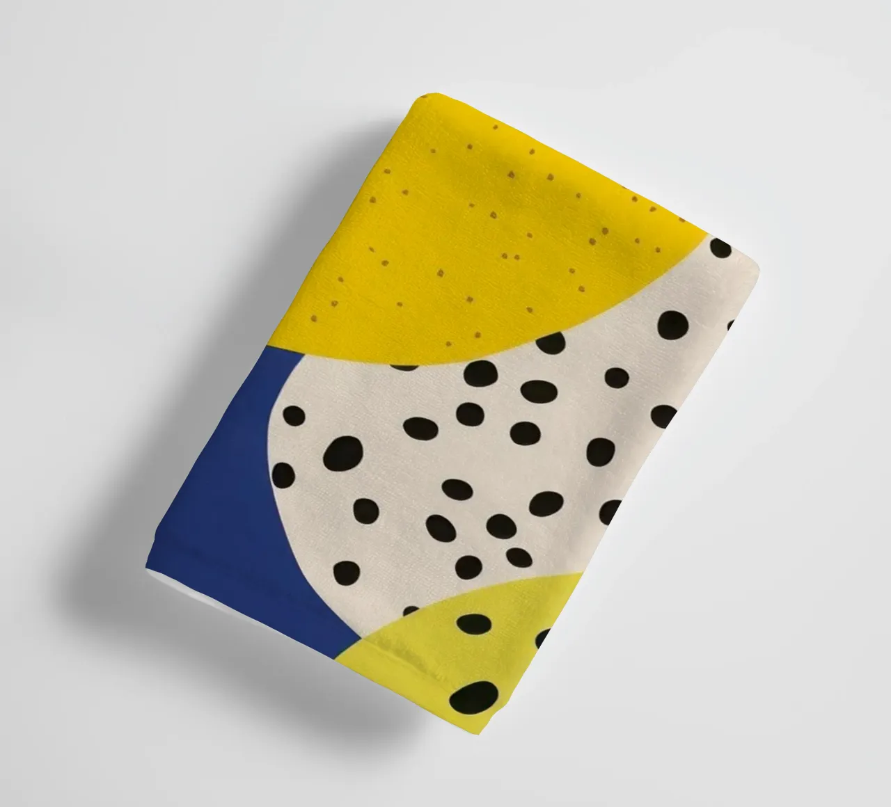 Zitrone Abstrait Handtuch von Pop and Fruits - Affiches & posters