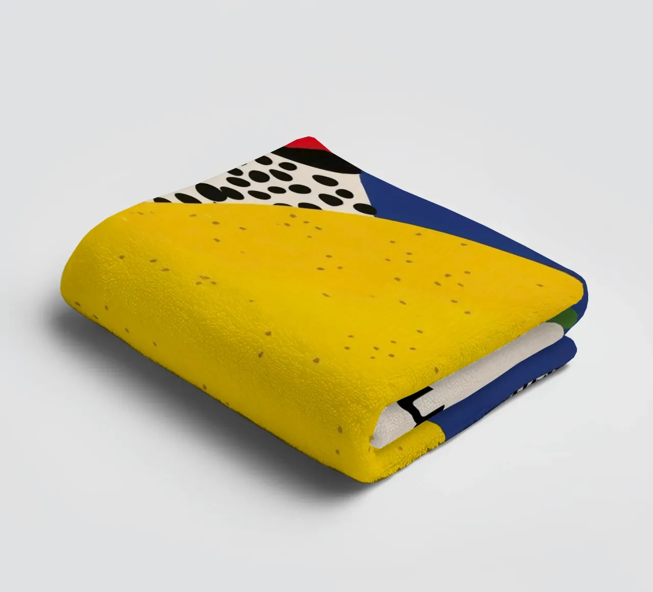 Citron Abstrait serviette de bain de Pop and Fruits - Affiches & posters