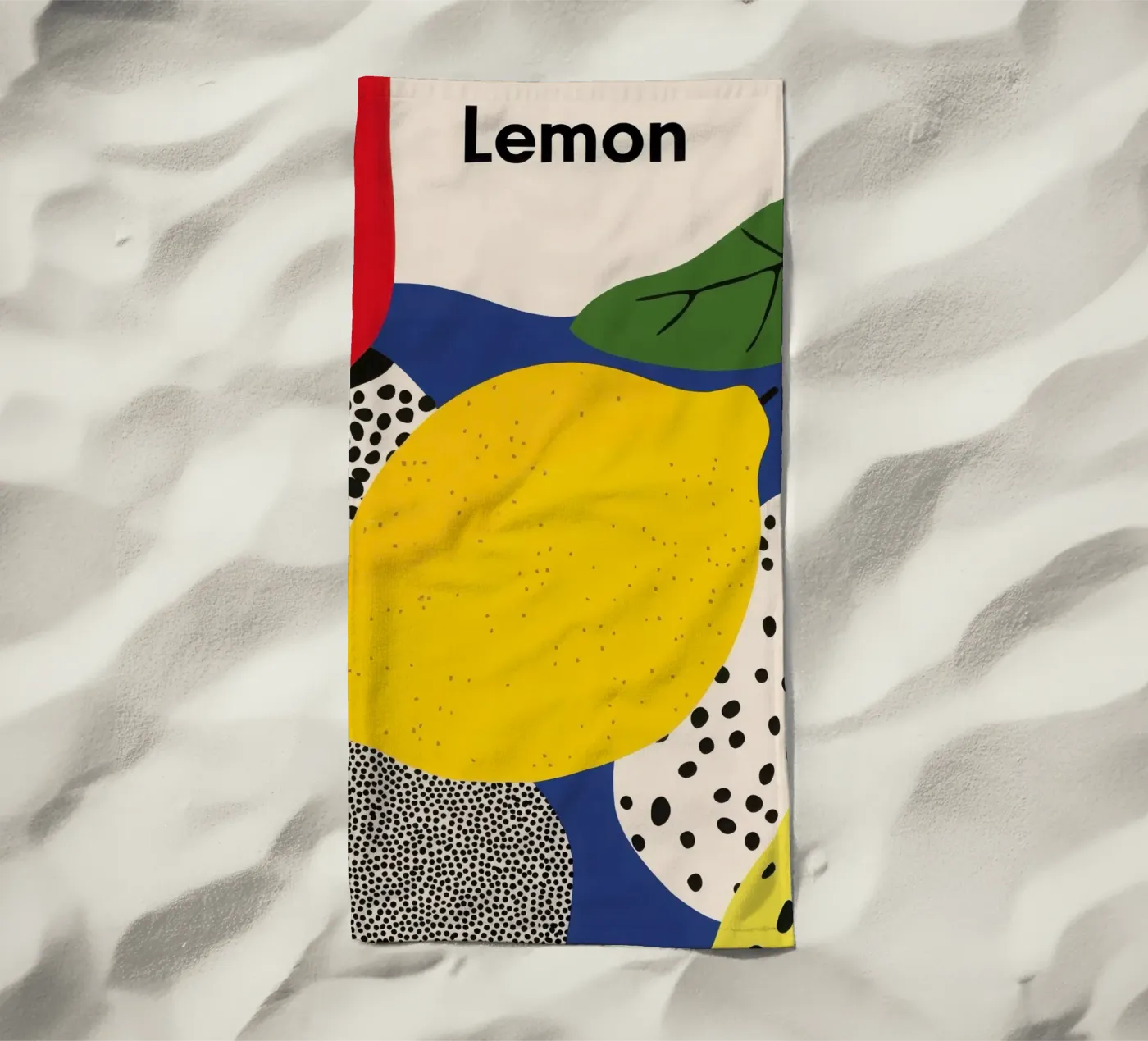 Citron Abstrait telo mare da Pop and Fruits - Affiches & posters