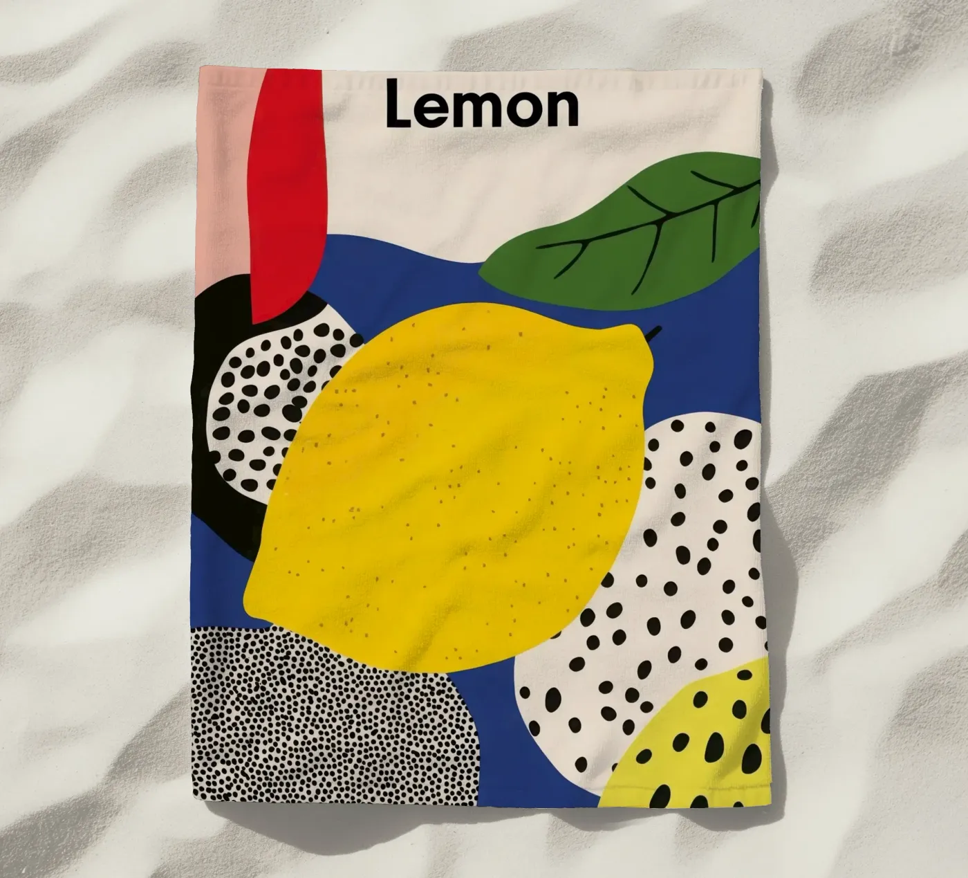 Citron Abstrait telo mare da Pop and Fruits - Affiches & posters