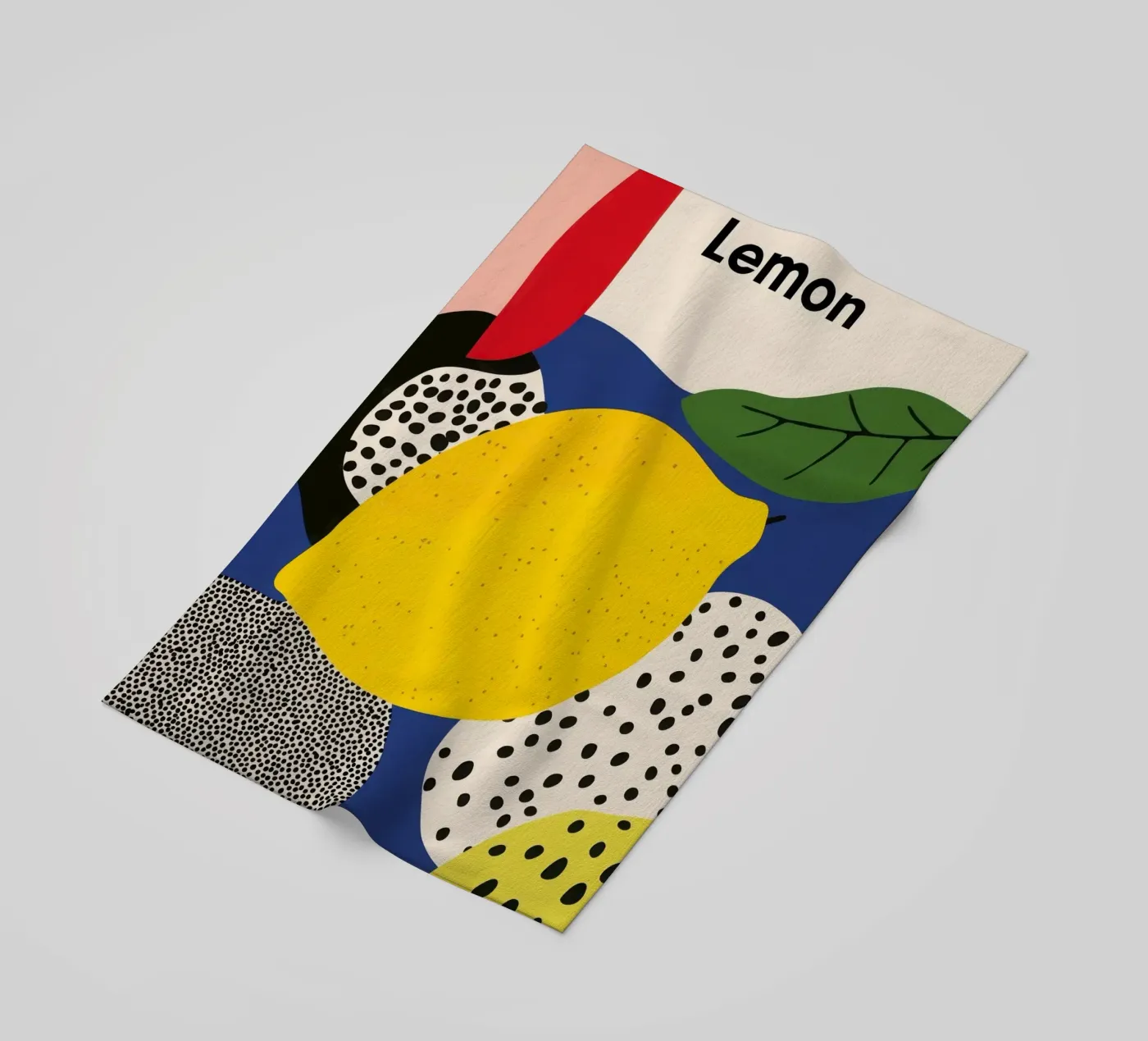 Citron Abstrait telo mare da Pop and Fruits - Affiches & posters