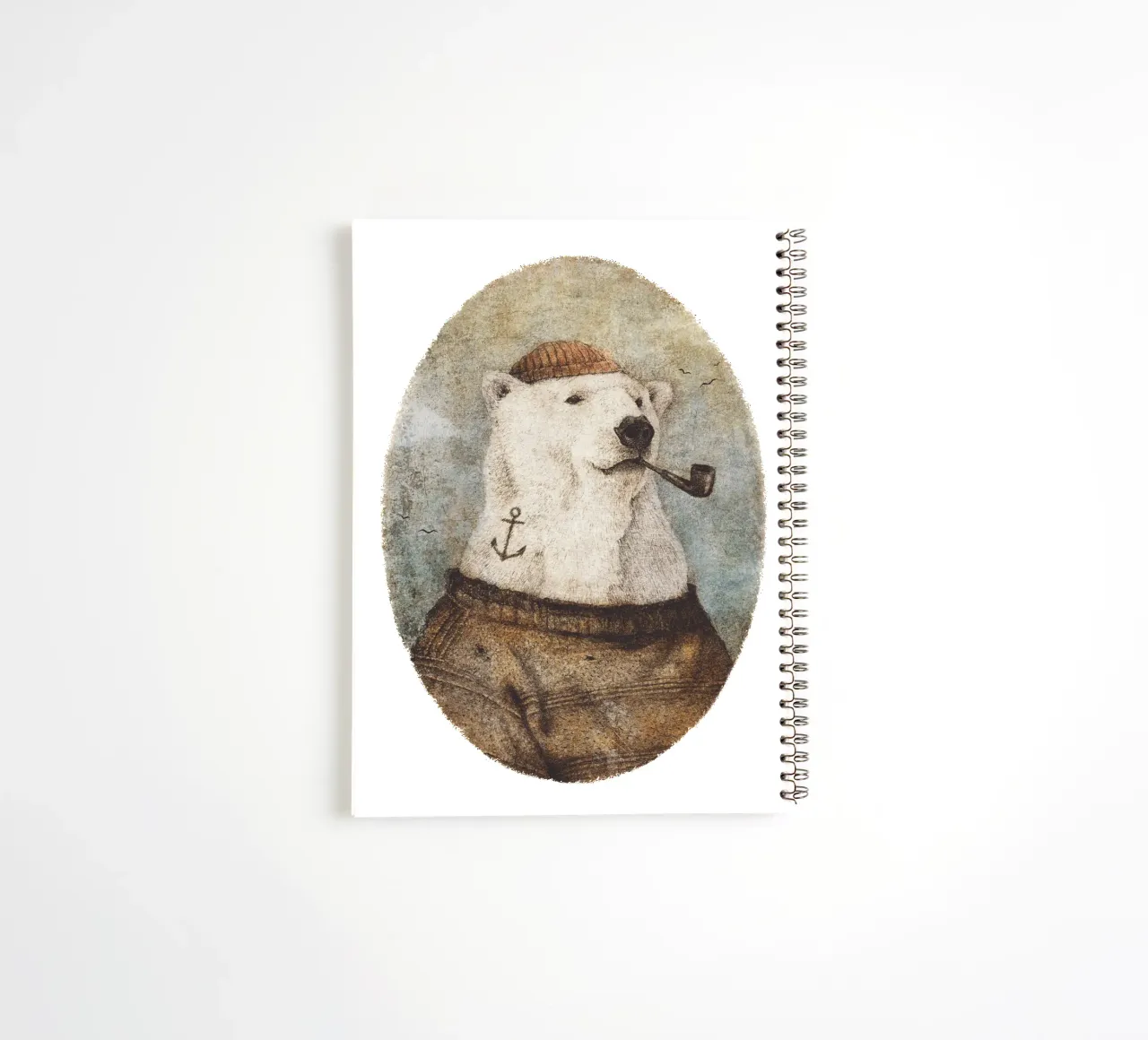 Onto the Shore - Journey to Tranquility spiral notebook by mikekoubou