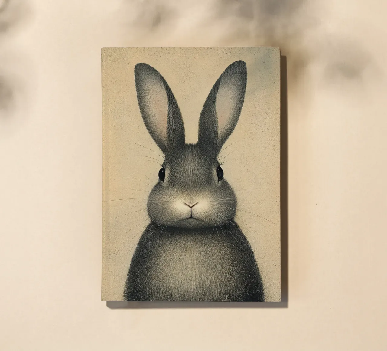 Un conejo que saluda a la mañana cuaderno de Nikis Art Studio