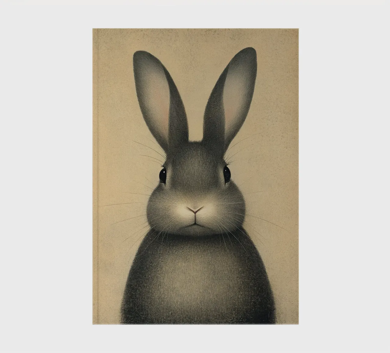 Un conejo que saluda a la mañana cuaderno de Nikis Art Studio