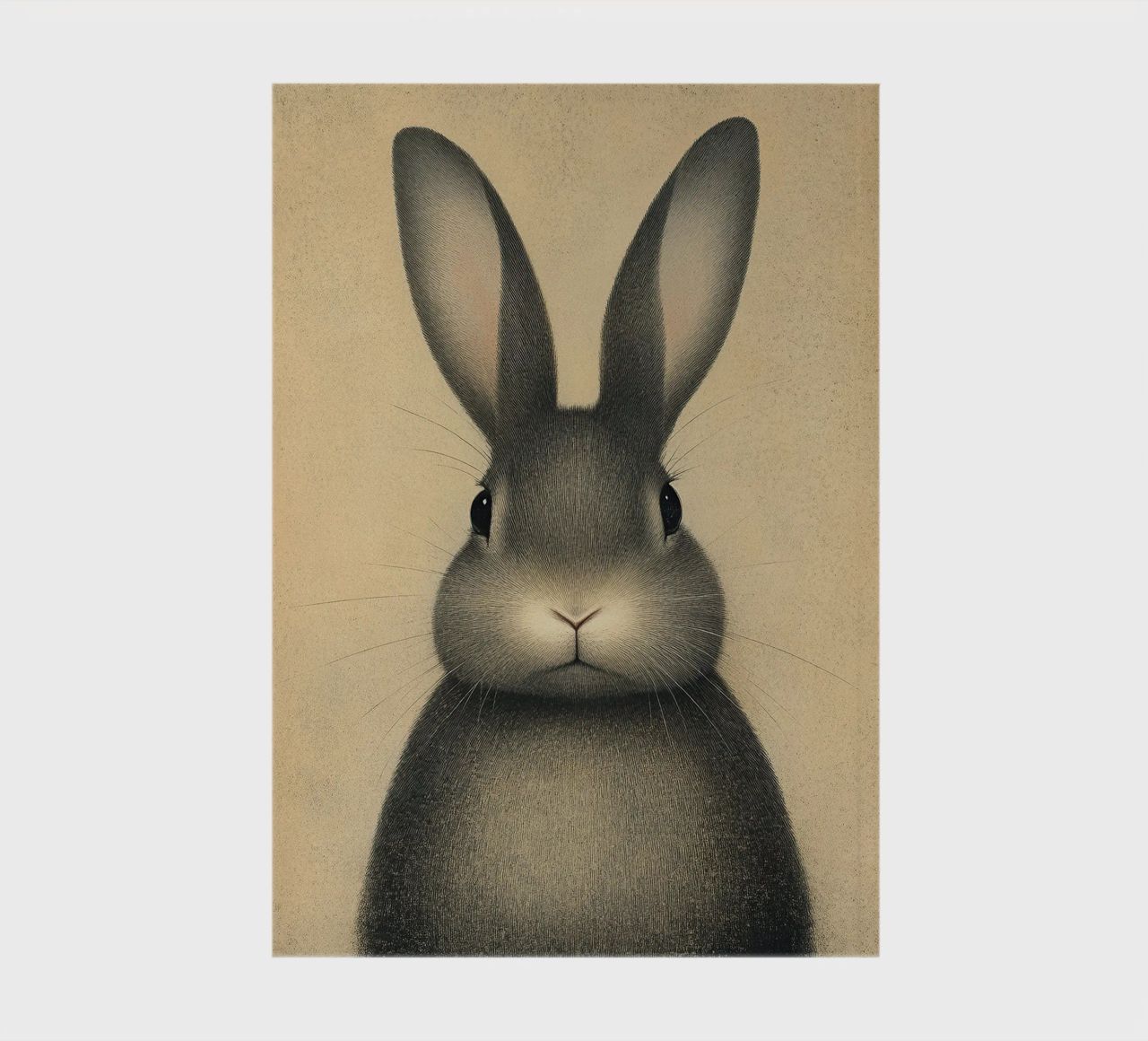 A rabbit that greets the morning notebook by Nikis Art Studio
