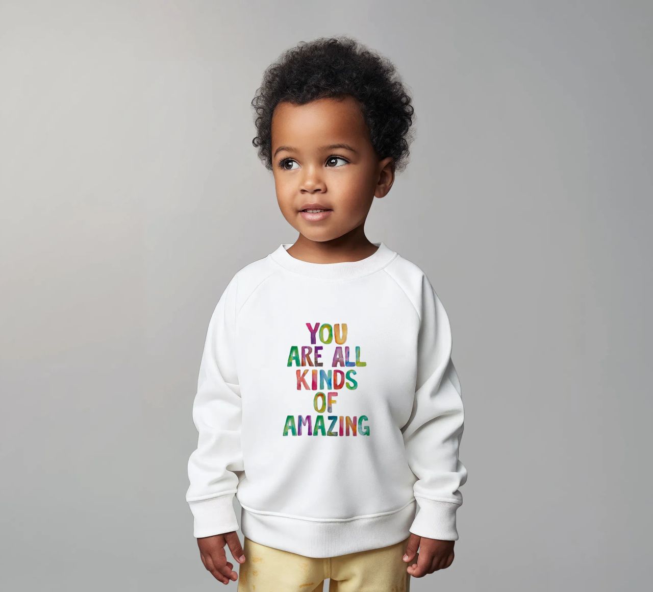 Sei tutti i tipi di incredibile design tipografico arcobaleno felpa neonato da THE MOTIVATED TYPE