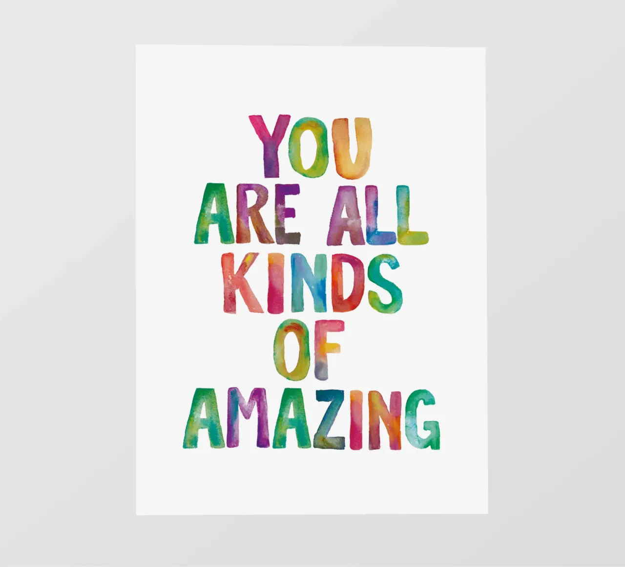 Sei tutti i tipi di incredibile design tipografico arcobaleno pellicola backlit da THE MOTIVATED TYPE