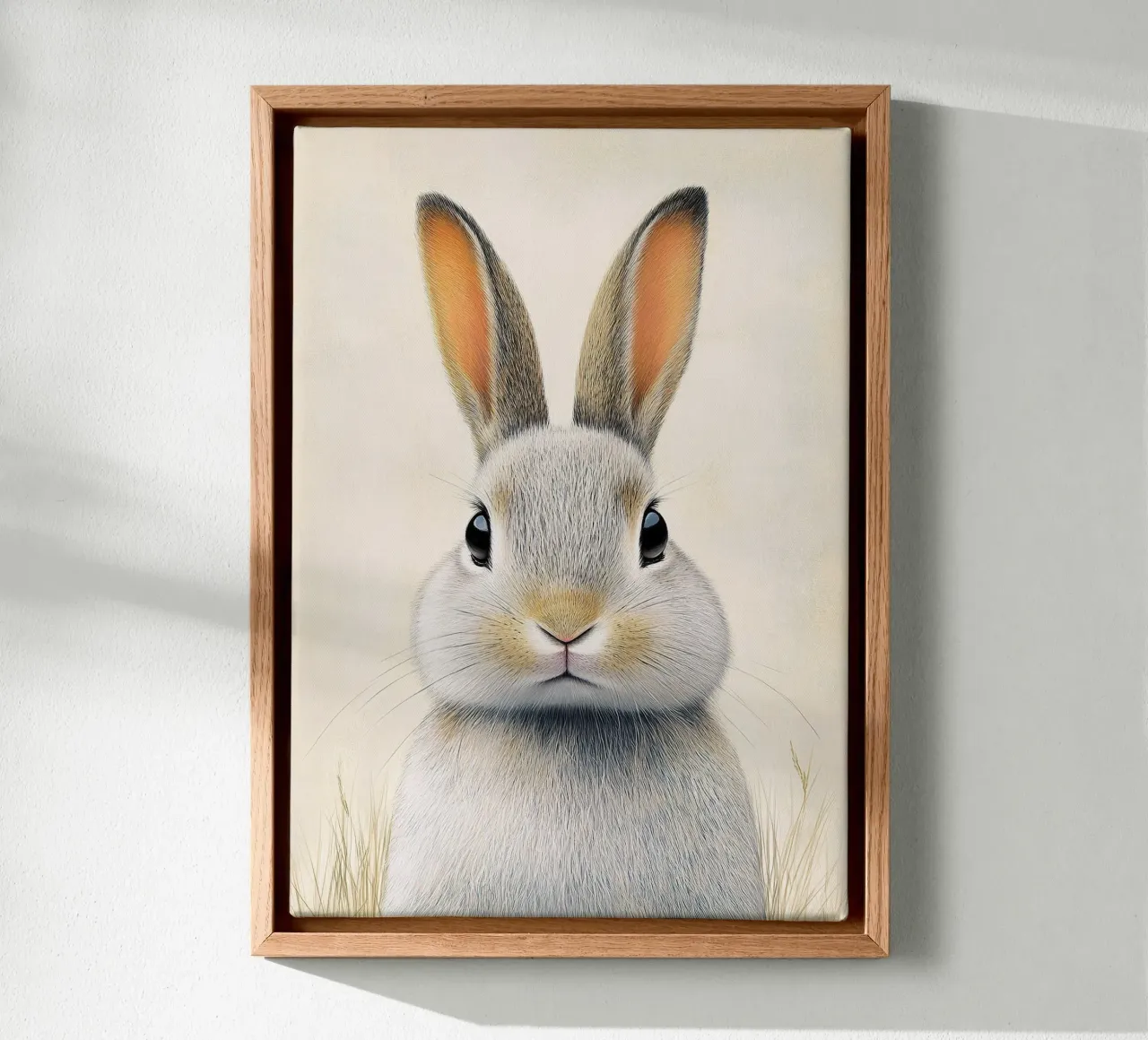 Rabbit: The leap of freedom canvas by Nikis Art Studio