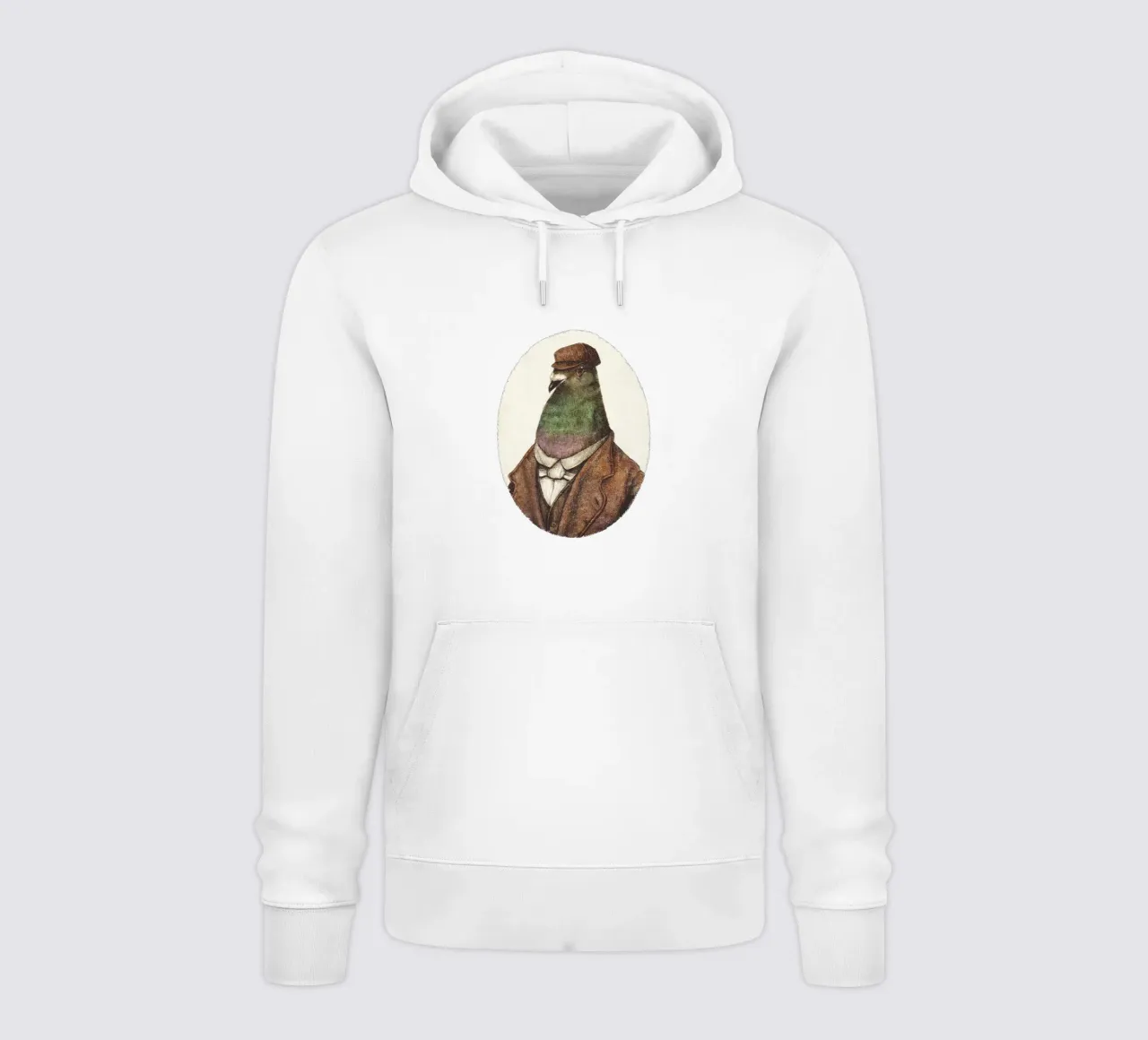 Il piccione di una volta - Nostalgia in volo felpa con cappuccio da mikekoubou