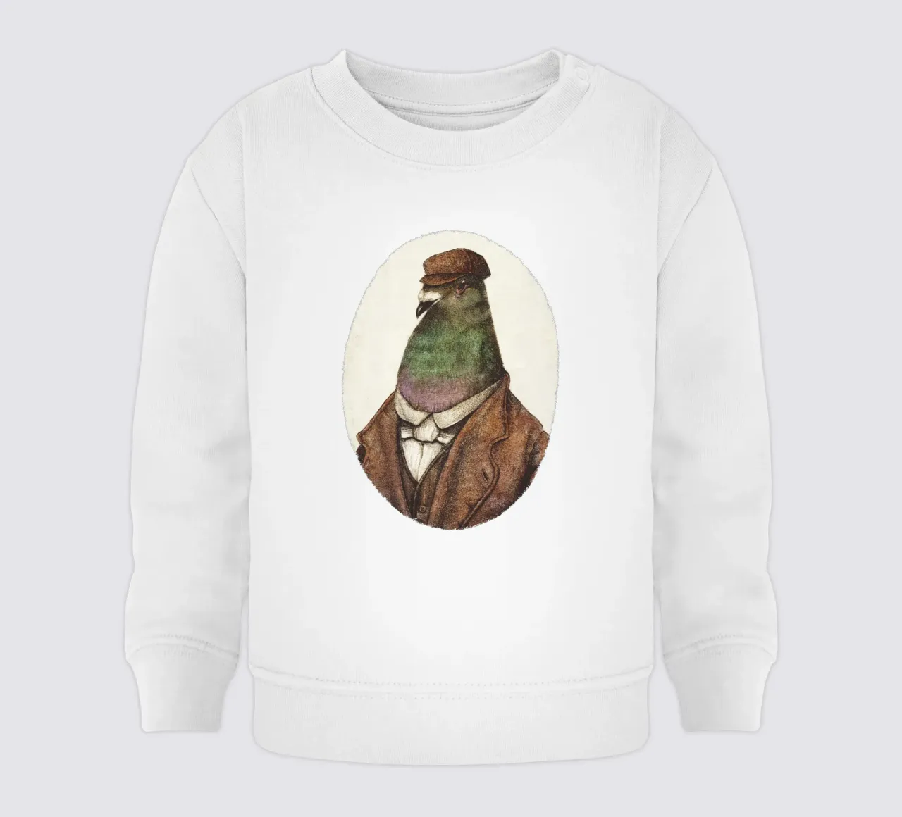 Il piccione di una volta - Nostalgia in volo felpa neonato da mikekoubou