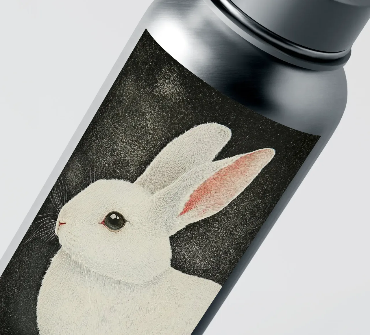 Les lapins : A pas feutrés autocollant de Nikis Art Studio