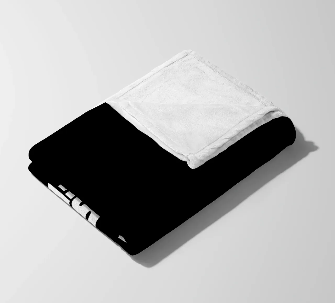 Ma prima il caffè Design tipografico in bianco e nero coperta in pile da THE MOTIVATED TYPE