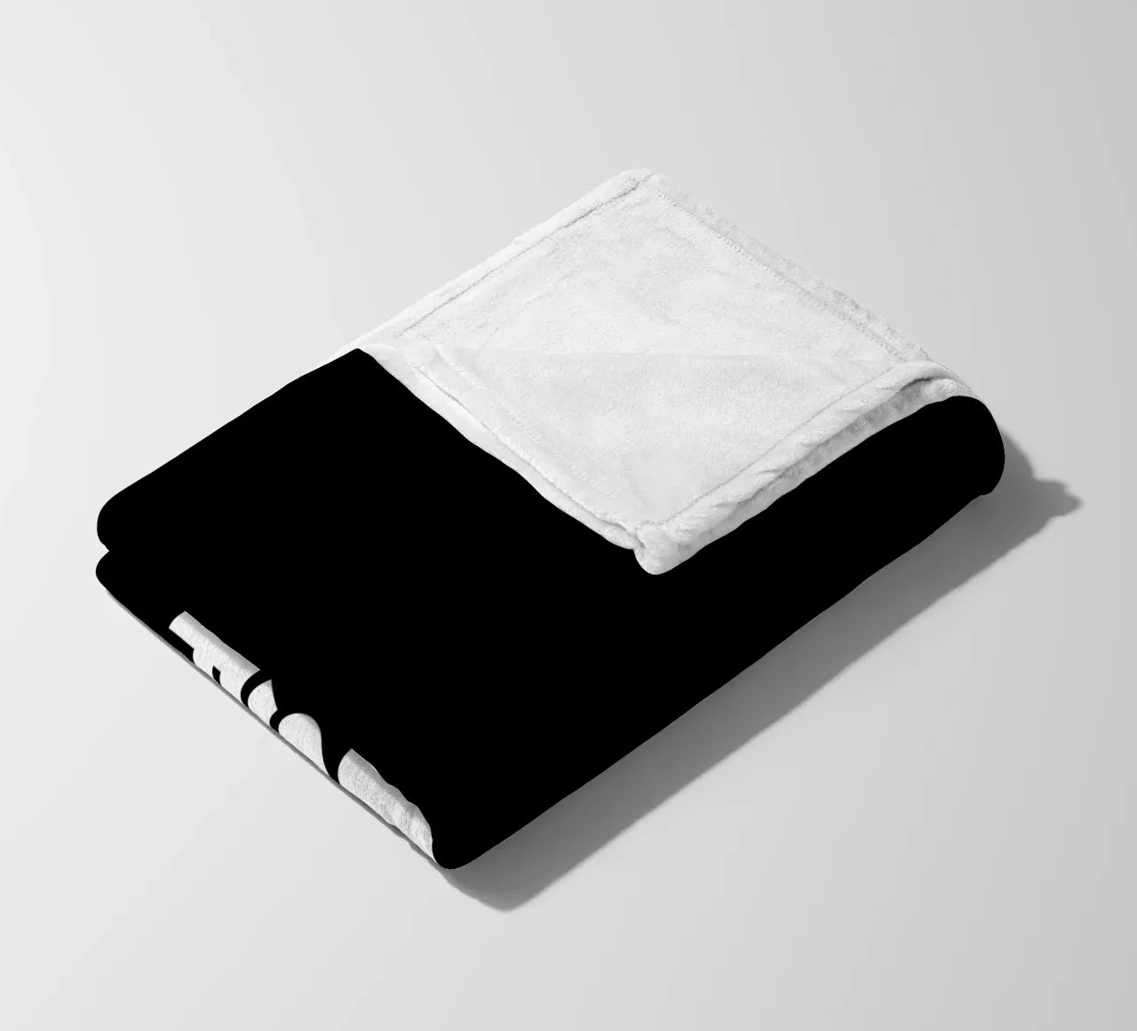 Ma prima il caffè Design tipografico in bianco e nero coperta in pile da THE MOTIVATED TYPE