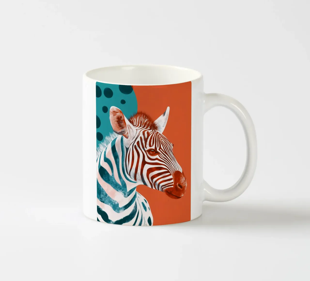 Zebra Keramik Tasse von Sabrina Ziegenhorn