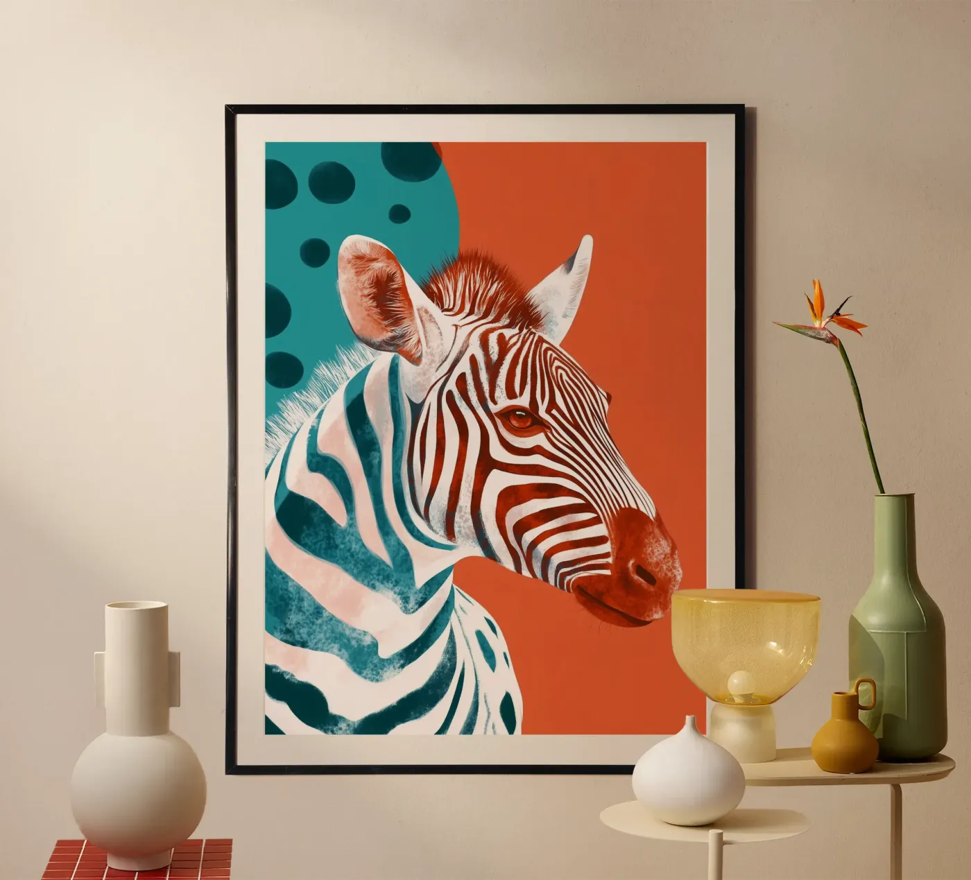 Zebra poster van Sabrina Ziegenhorn