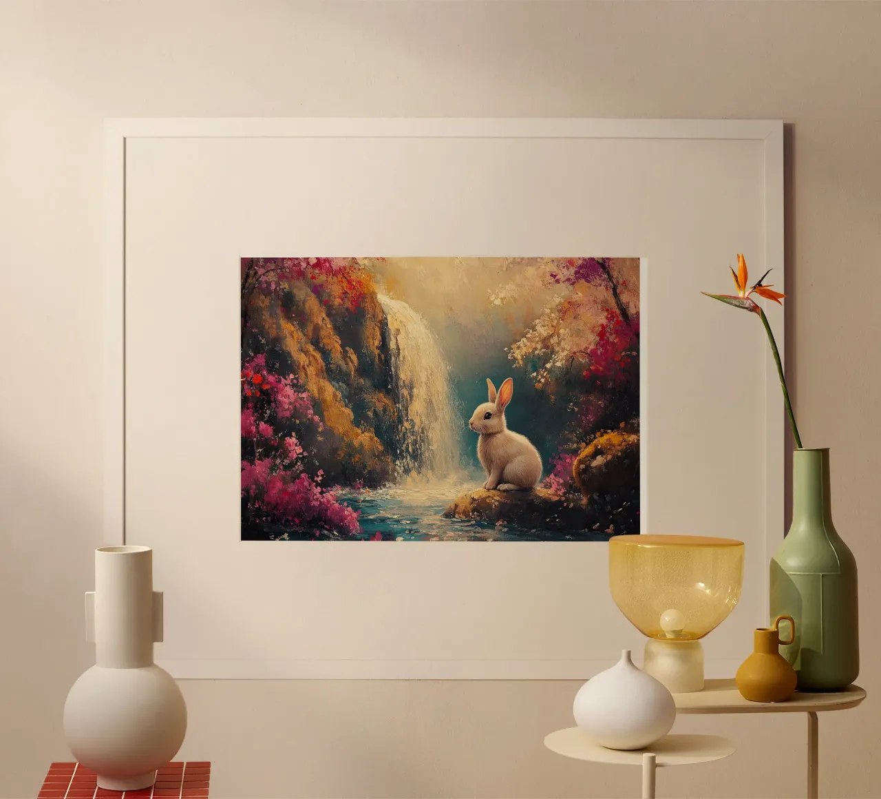 Rabbit poster by Nikis Art Studio