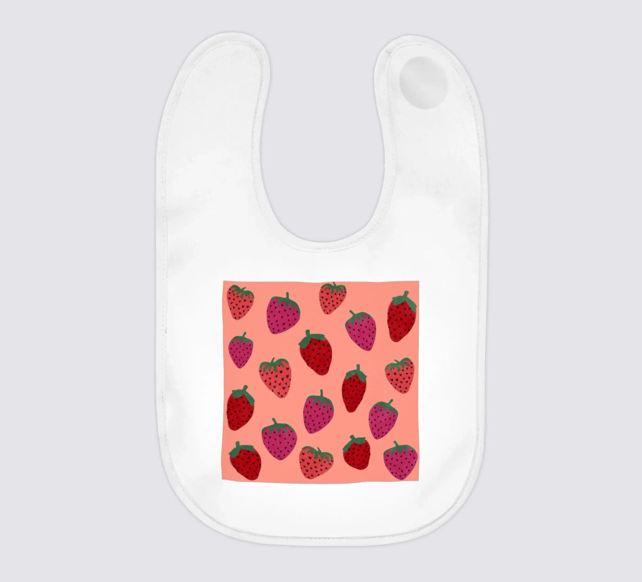 Strawberry Pattern bavaglino da Illustration Raissa Oltmanns