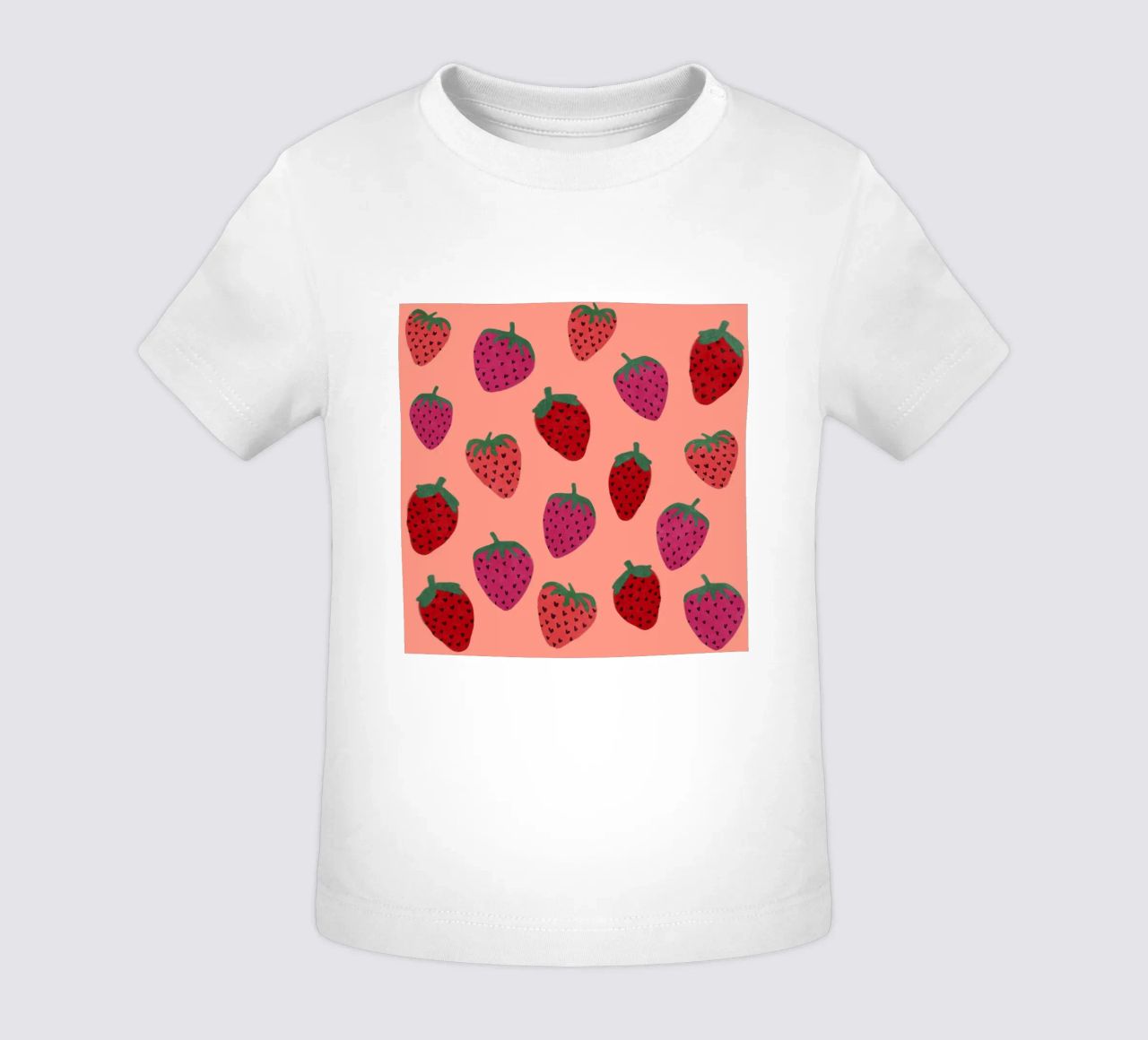 Strawberry Pattern maglietta neonato da Illustration Raissa Oltmanns