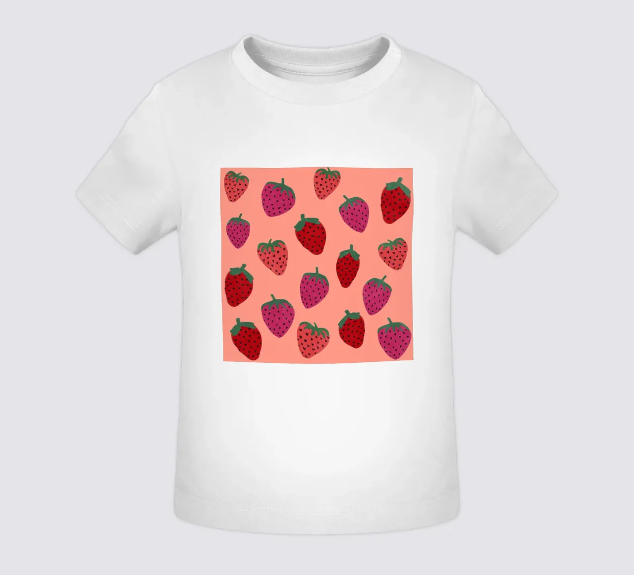 Strawberry Pattern maglietta neonato da Illustration Raissa Oltmanns