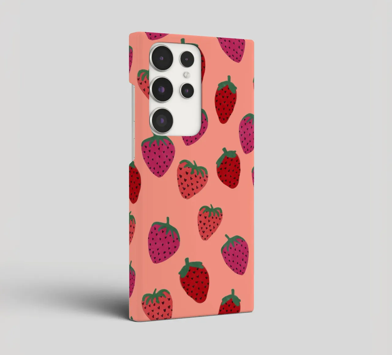 Strawberry Pattern cover samsung da Illustration Raissa Oltmanns
