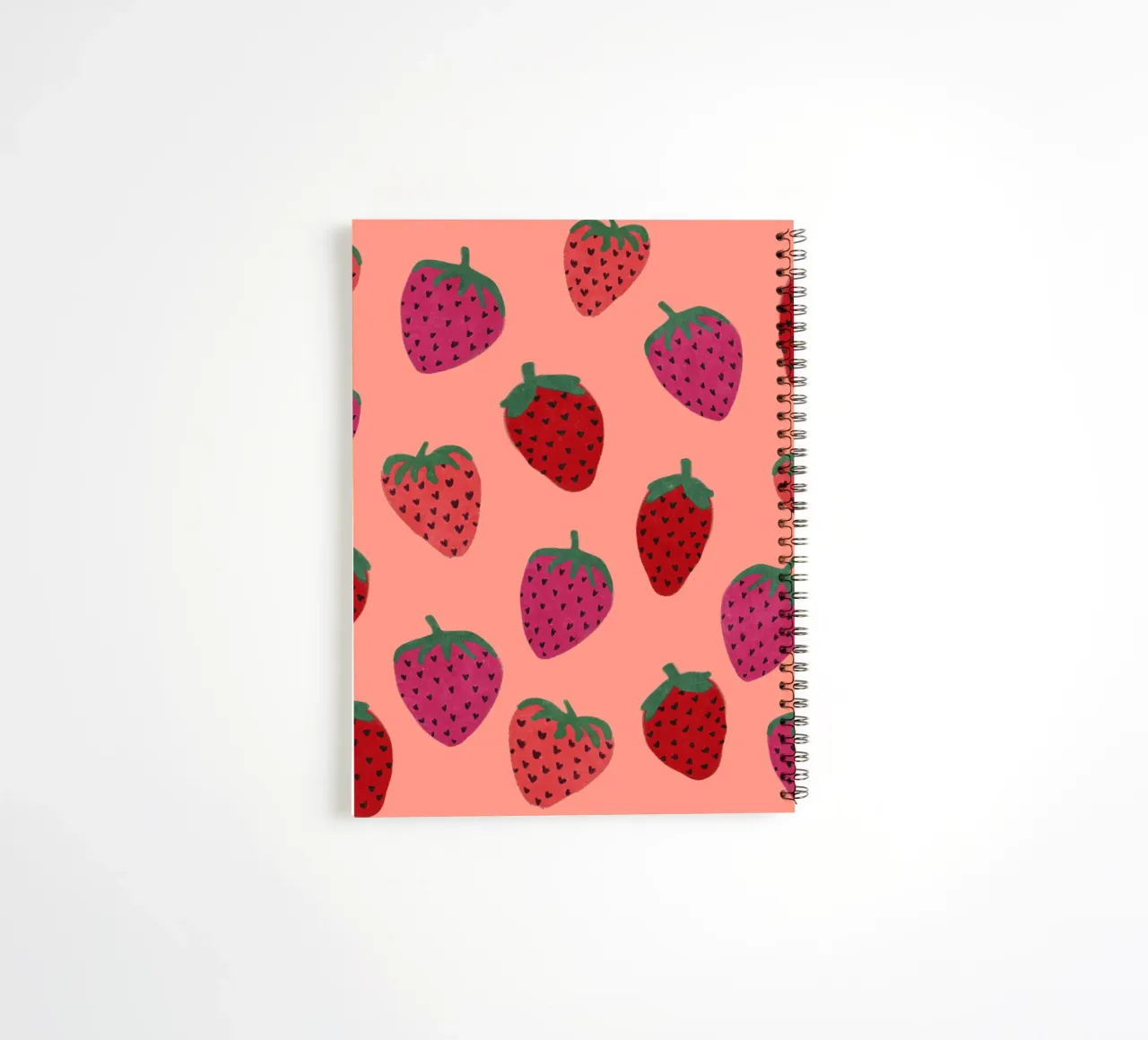 Strawberry Pattern Ringbuch von Illustration Raissa Oltmanns