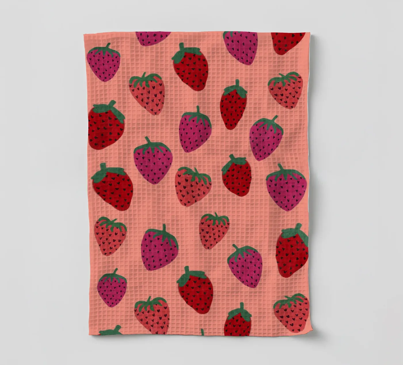 Strawberry Pattern torchon de Illustration Raissa Oltmanns