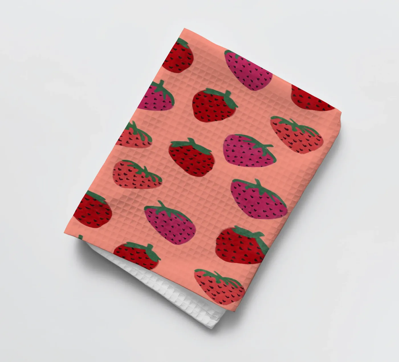 Strawberry Pattern torchon de Illustration Raissa Oltmanns