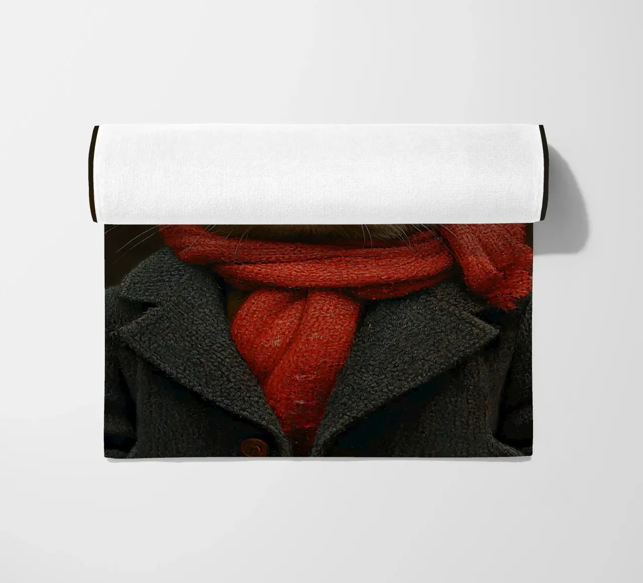 Un coniglio in inverno telo mare da Nikis Art Studio