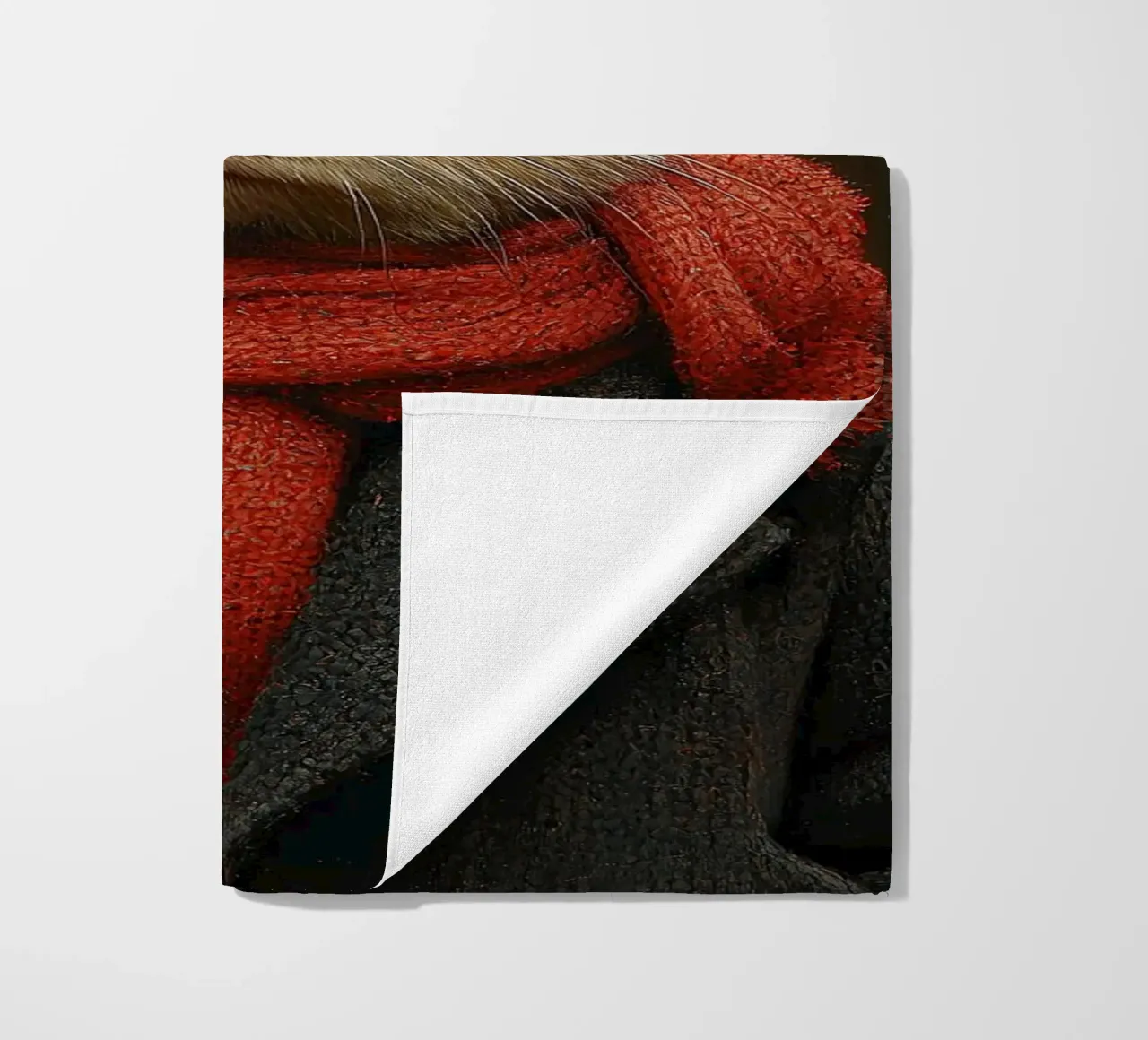 Un coniglio in inverno telo mare da Nikis Art Studio