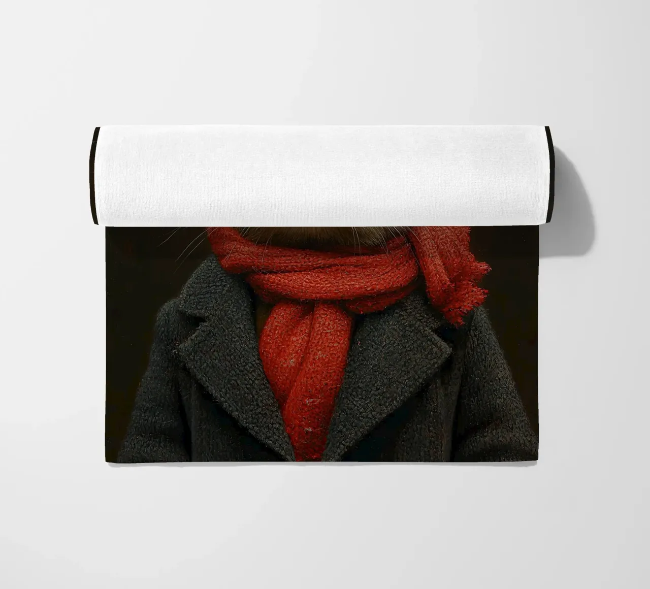 Un coniglio in inverno telo mare da Nikis Art Studio