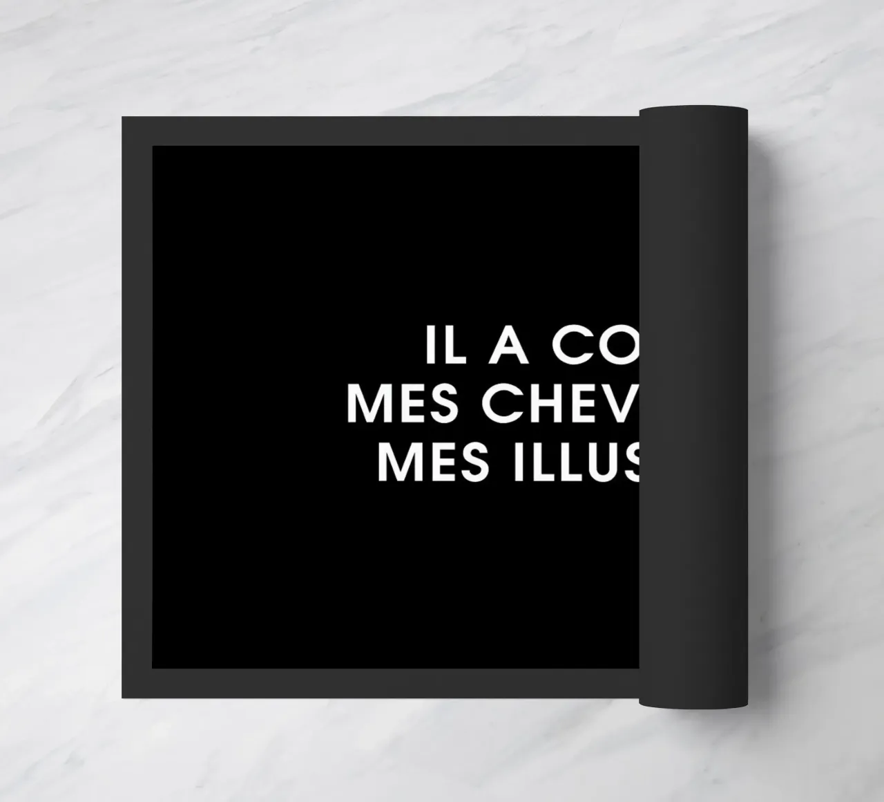 Il a coupé mes cheveux et mes illusions - Black zerbino da Intertitres