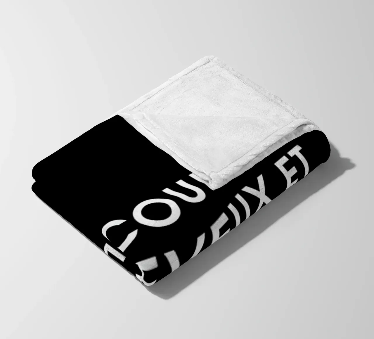 Il a coupé mes cheveux et mes illusions - Black fleece blanket by Intertitres