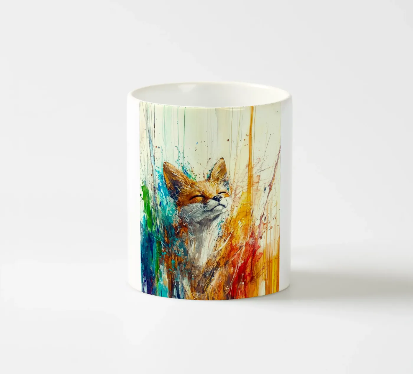 Fox ceramic mug by Sabrina Ziegenhorn