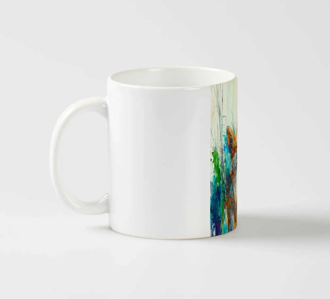 Fox ceramic mug by Sabrina Ziegenhorn