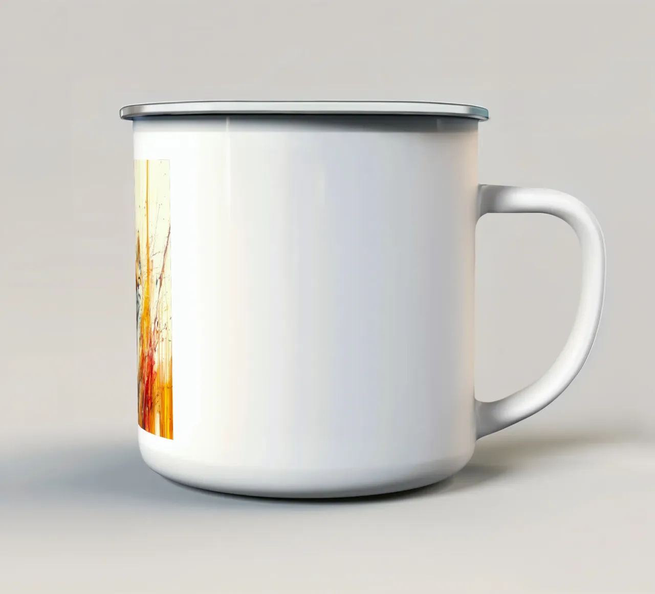 Fox tazza in smalto da Sabrina Ziegenhorn