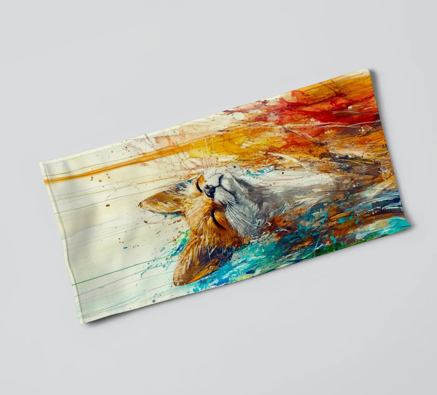 Fox towel by Sabrina Ziegenhorn