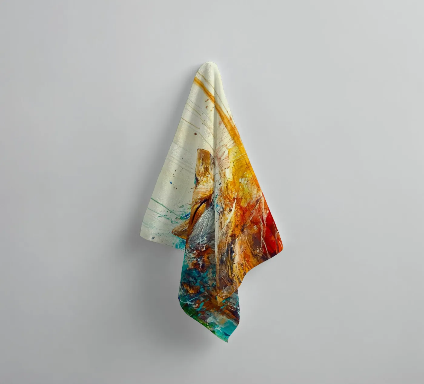 Fox towel by Sabrina Ziegenhorn