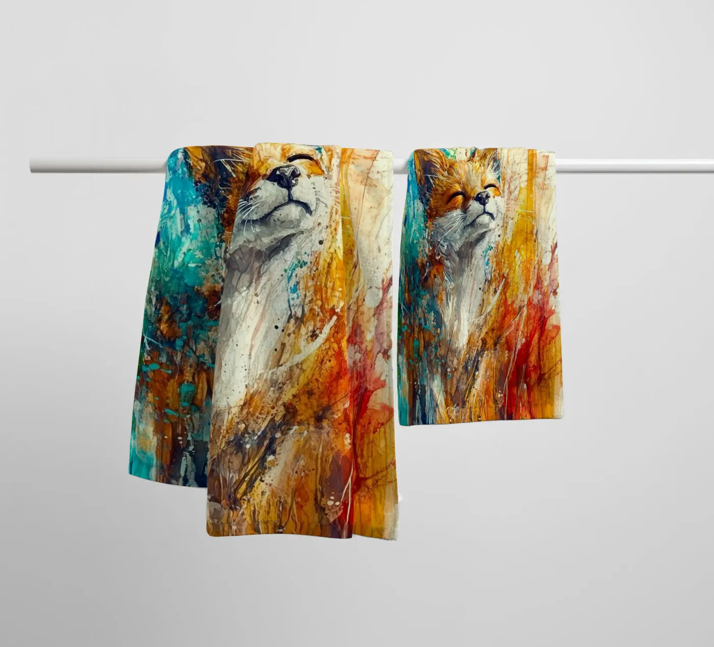 Fox towel by Sabrina Ziegenhorn