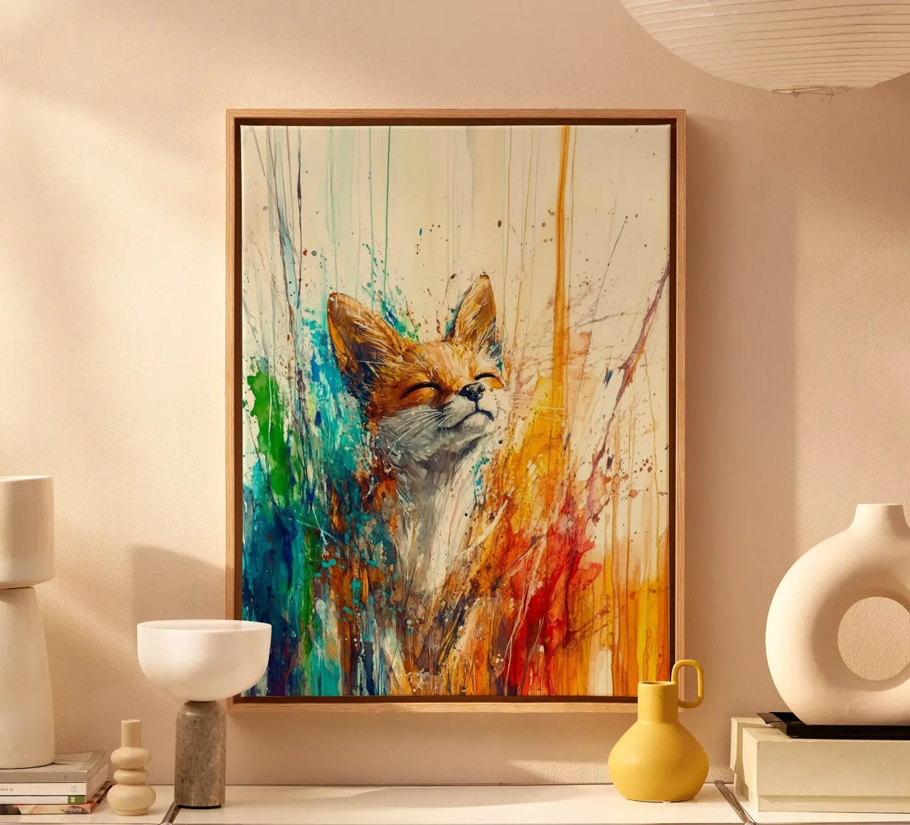 Fox tela con Cornice a cassetta da Sabrina Ziegenhorn