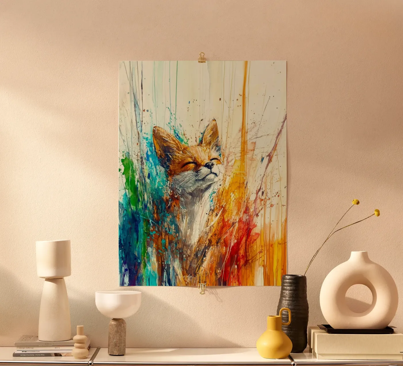 Fox poster van Sabrina Ziegenhorn