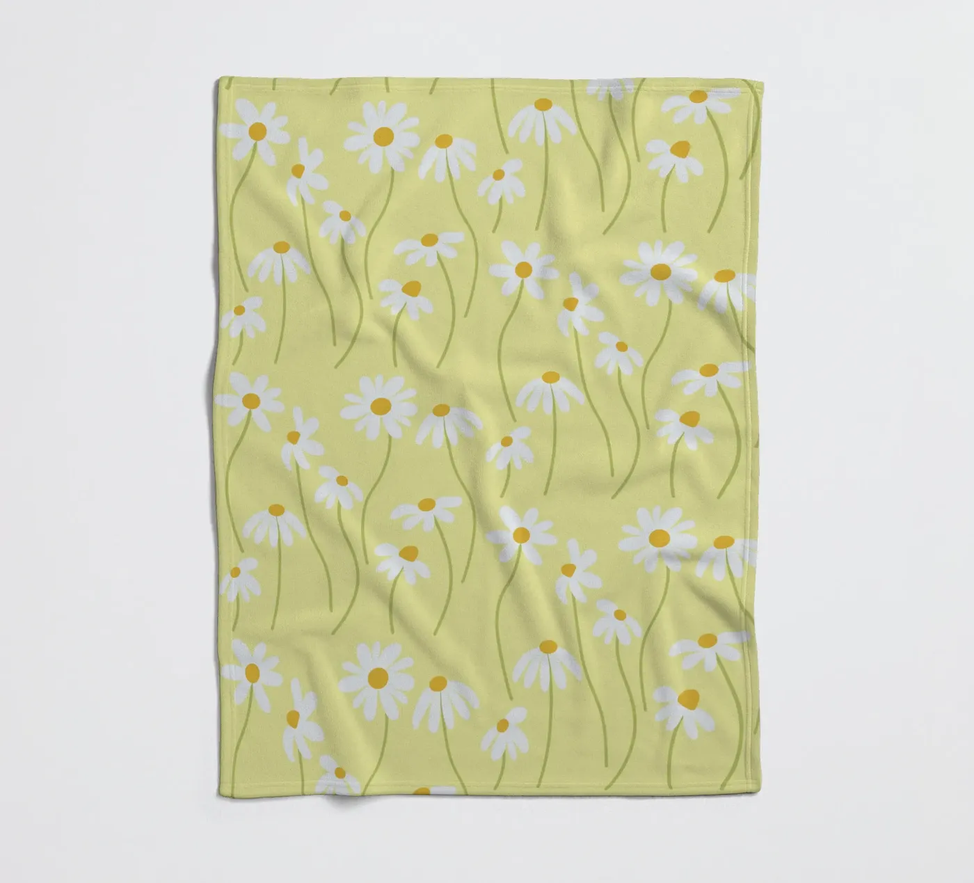 Motif marguerite plaid polaire de Illustration Raissa Oltmanns