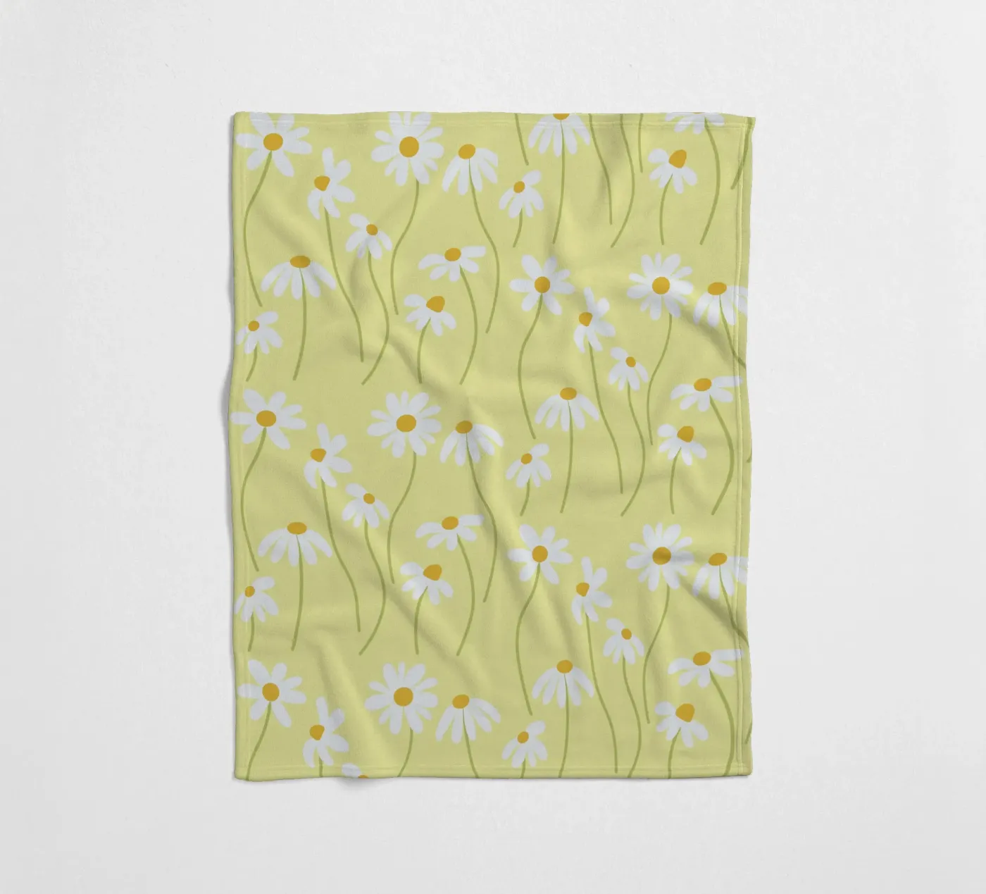 Motif marguerite plaid polaire de Illustration Raissa Oltmanns