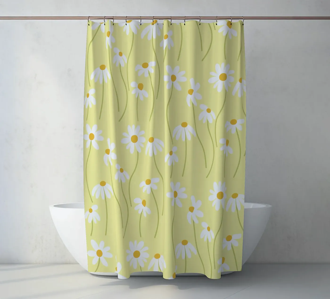 Gänseblümchen Muster Duschvorhang von Illustration Raissa Oltmanns