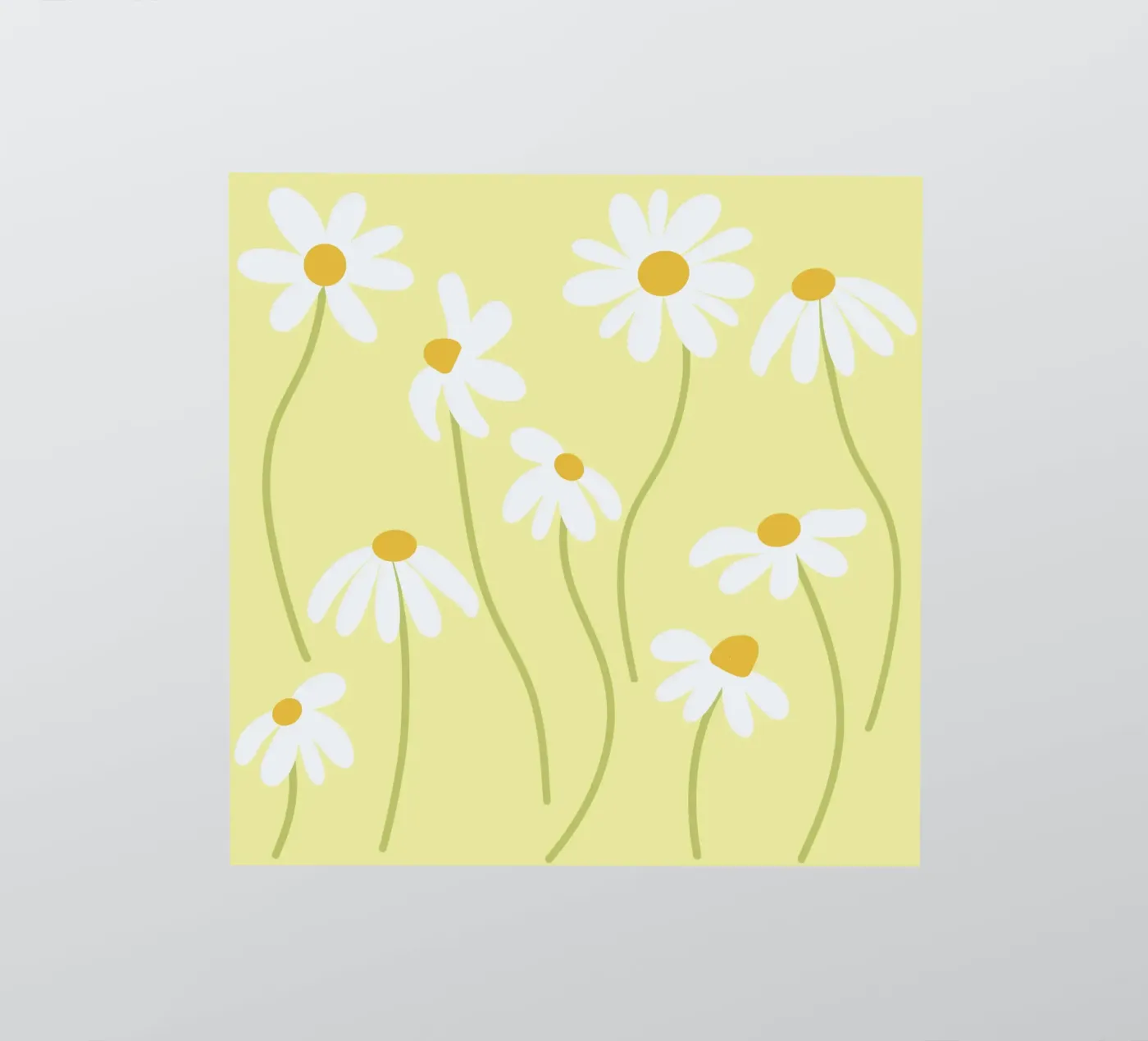 Gänseblümchen Muster Sticker von Illustration Raissa Oltmanns