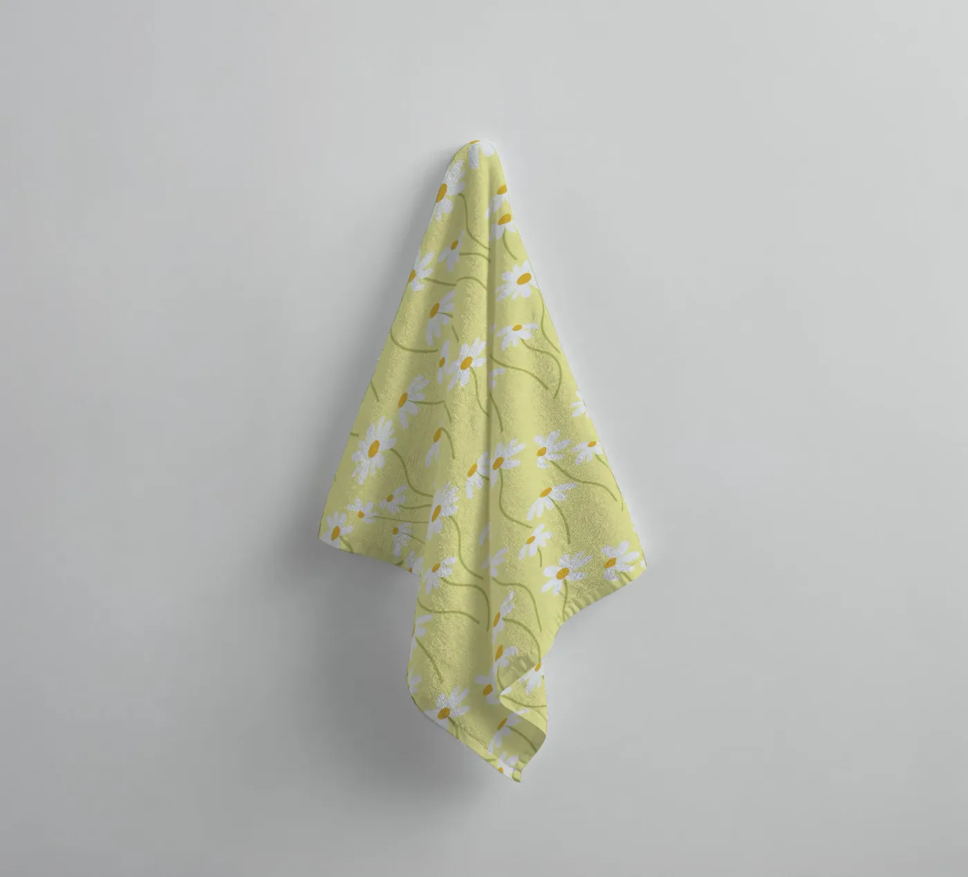 Daisy pattern towel by Illustration Raissa Oltmanns