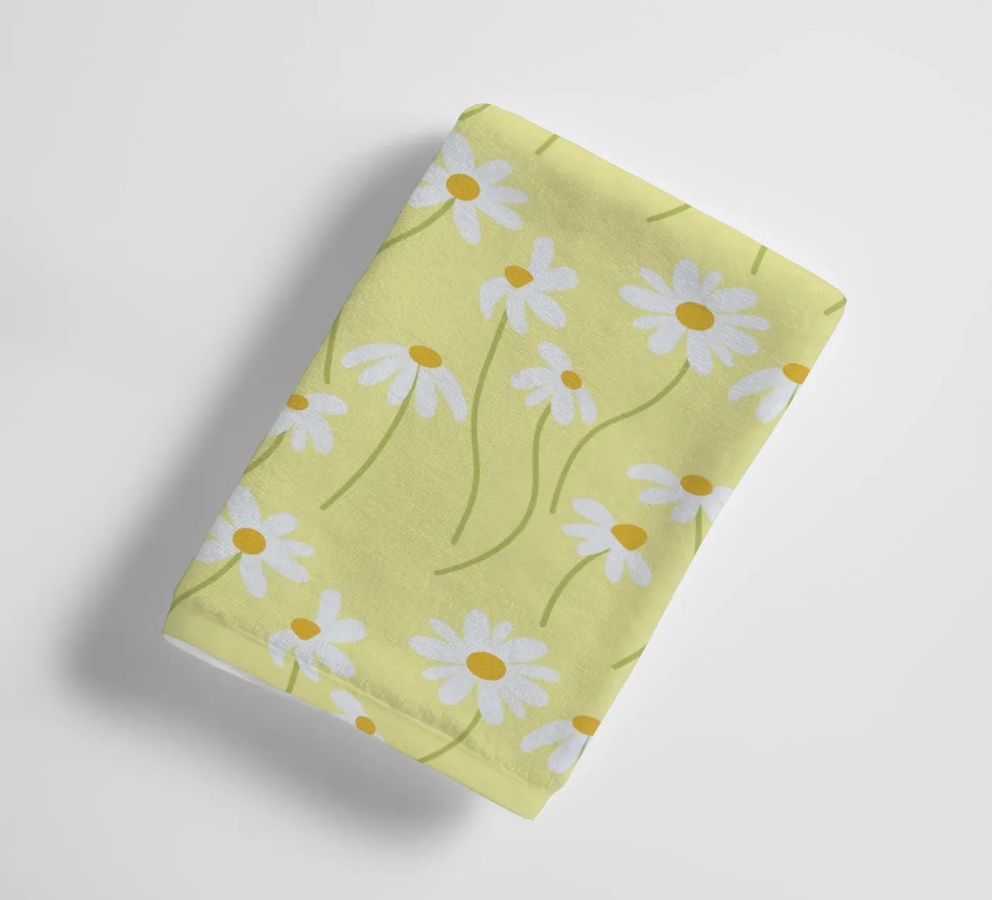 Daisy pattern towel by Illustration Raissa Oltmanns