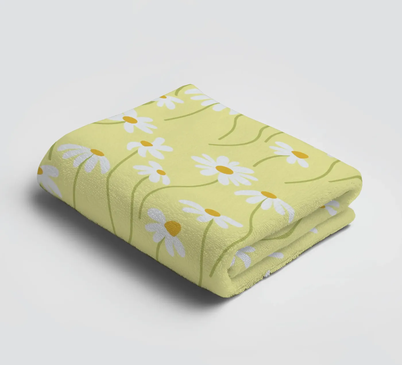 Daisy pattern towel by Illustration Raissa Oltmanns